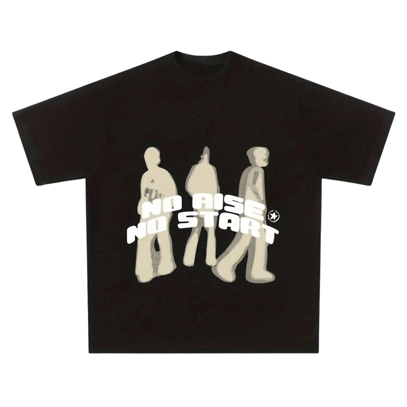 'NO RISE NO START' GRAPHIC TEE