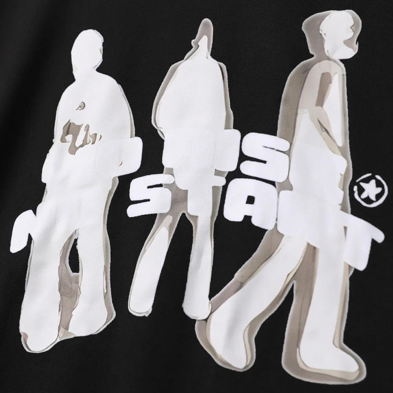 'NO RISE NO START' GRAPHIC TEE