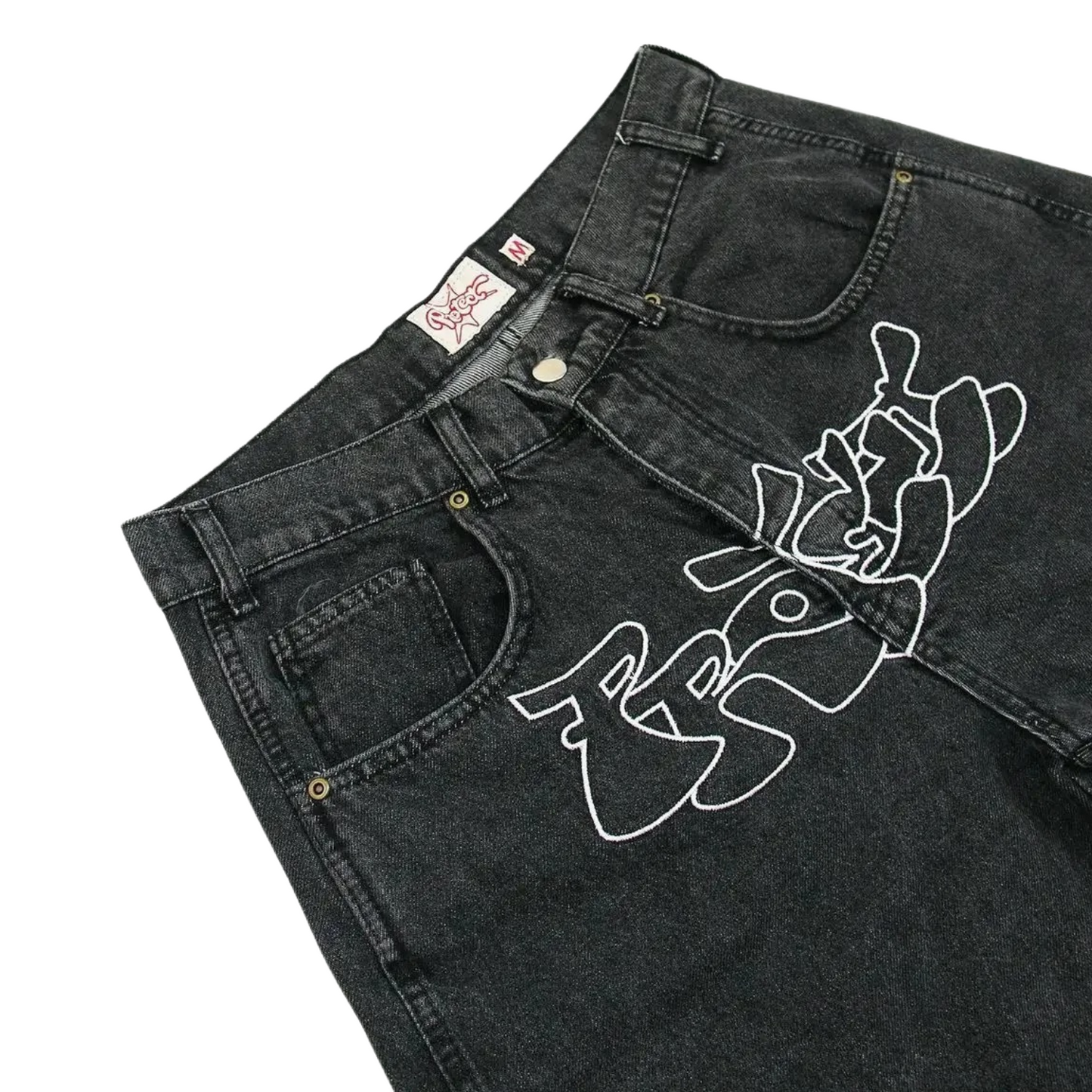 'FROSTY' GRAPHIC JORTS