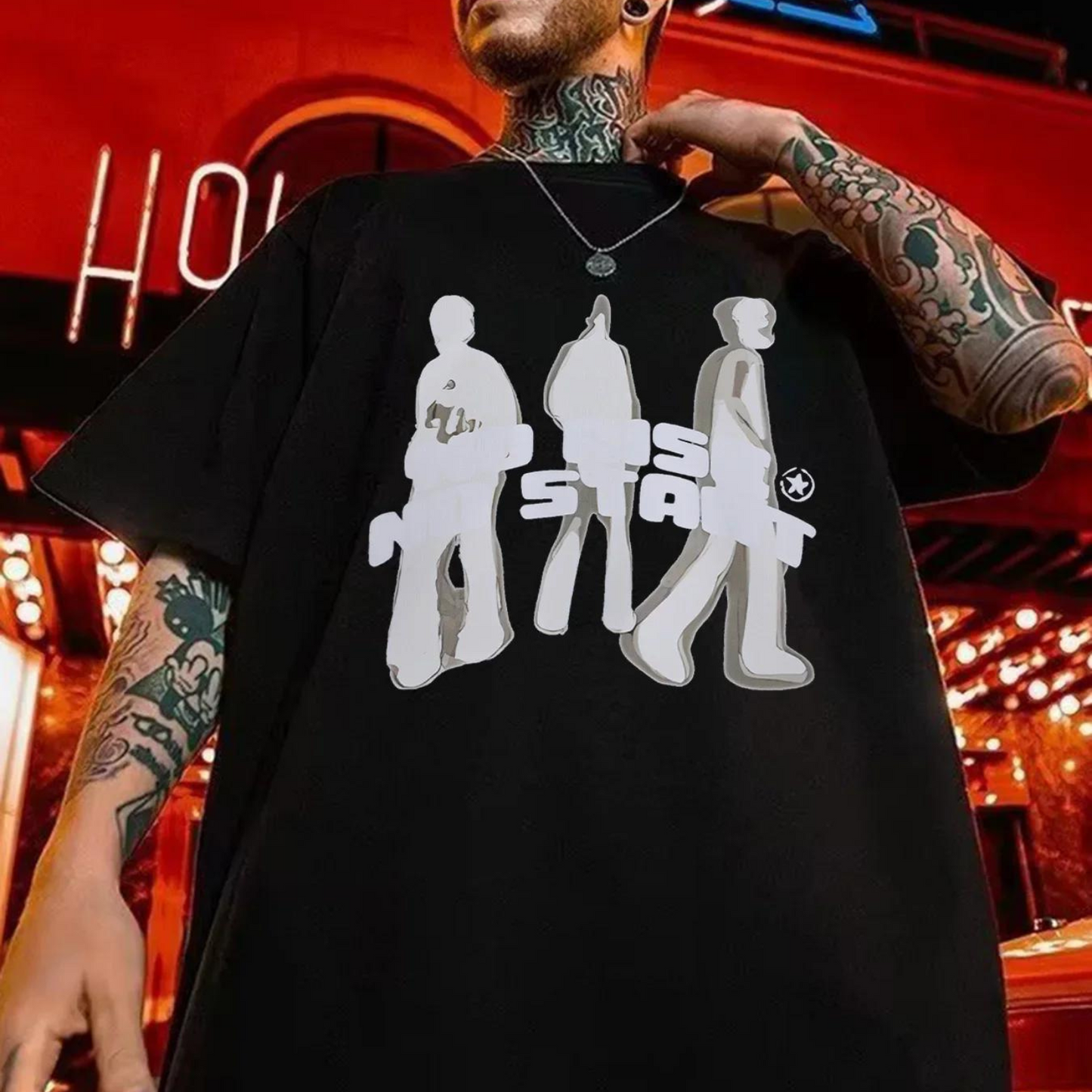 'NO RISE NO START' GRAPHIC TEE