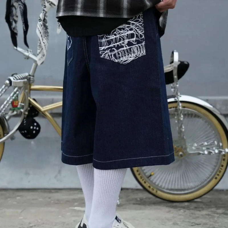 'BREEZY' GRAPHIC JORTS