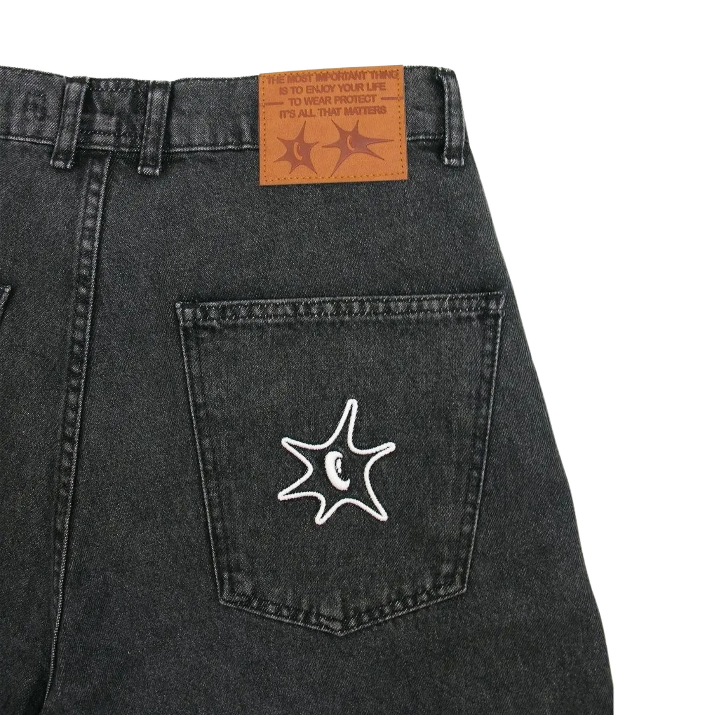 'FROSTY' GRAPHIC JORTS