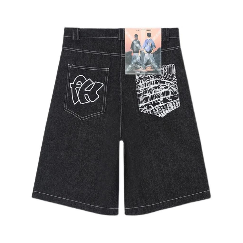 'BREEZY' GRAPHIC JORTS
